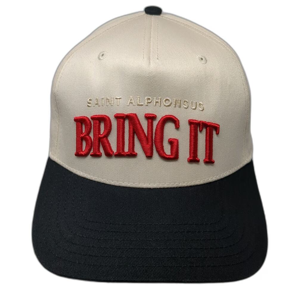 Otto 5 Panel Hat Beige Black One Size Bring It Saint Alphonsus Snapback Graphic